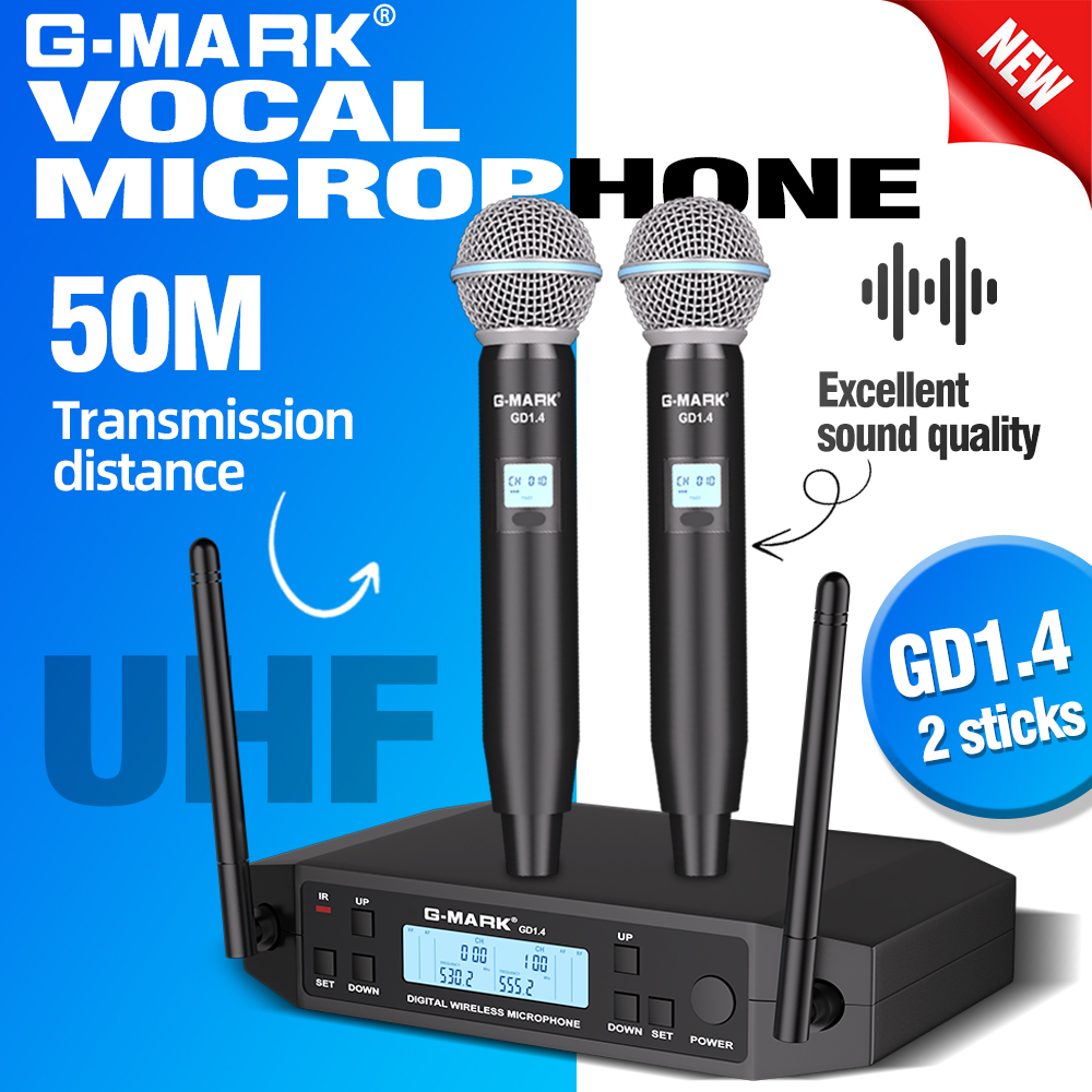 Shure Mic Sm7B - G-MARK GLXD4 Professionele UHF Draadloze Microfoon