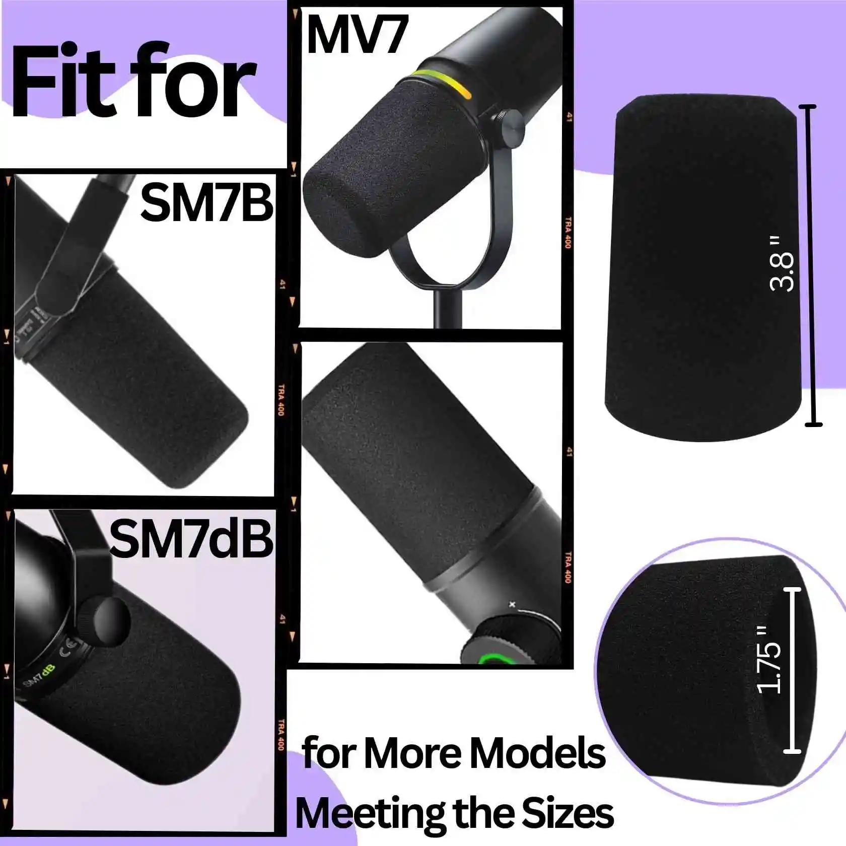 SM7 Mic Cover Pop Filter voor  - Shure Mic Sm7B recensie en prijs