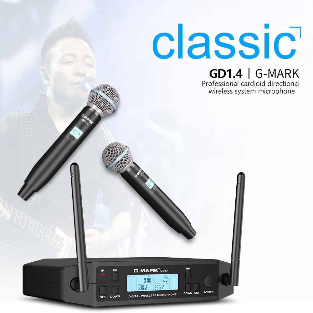 G-MARK GLXD4 Professionele UHF - Shure Mic Sm7B recensie en prijs